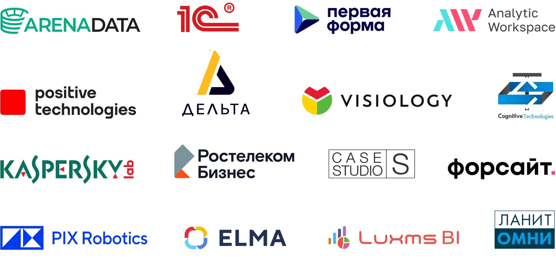 Облако логотипов партнеров